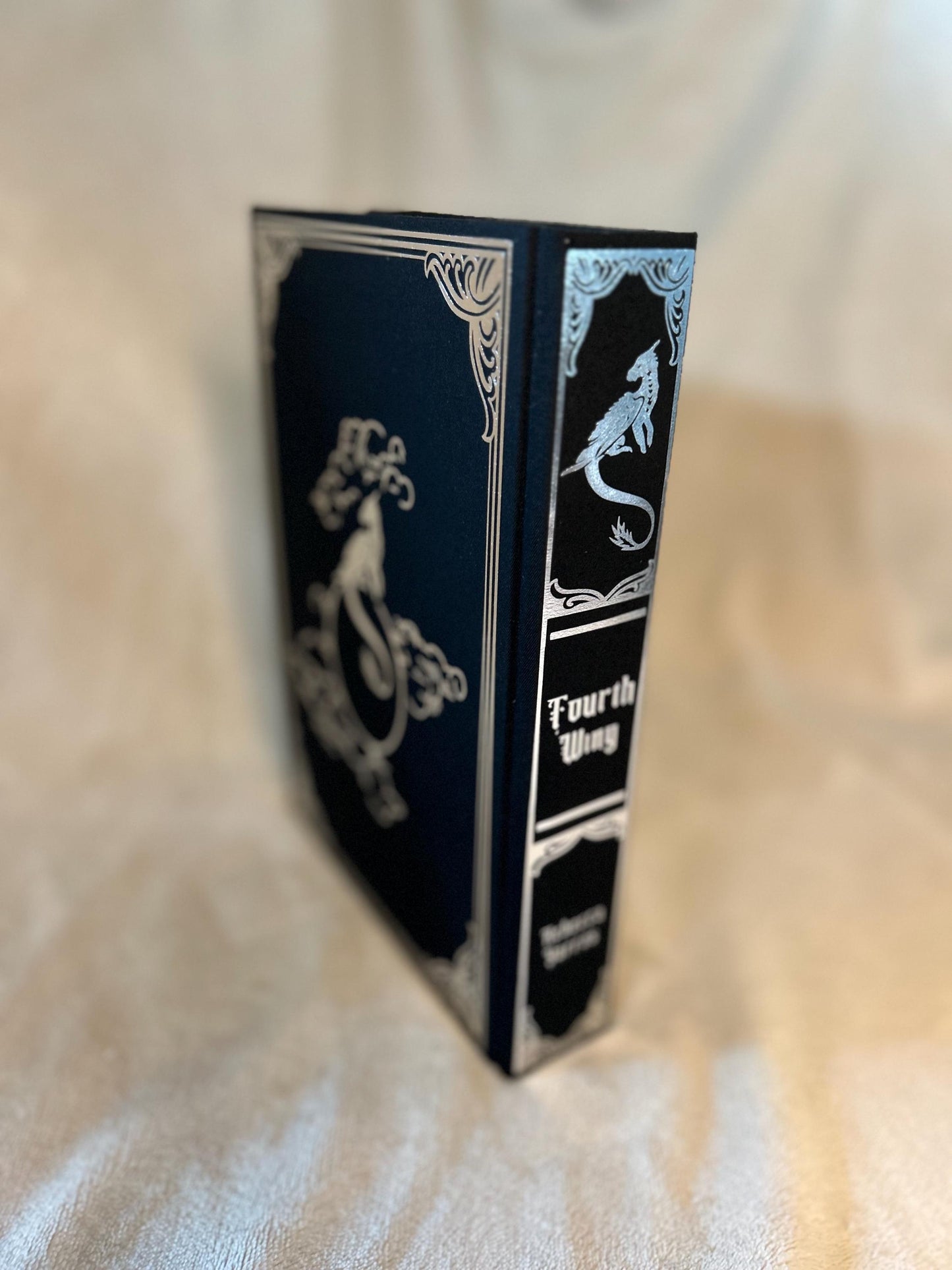 FOURTH WING Rebound Hardcover l Handmade Special Edition Rebind