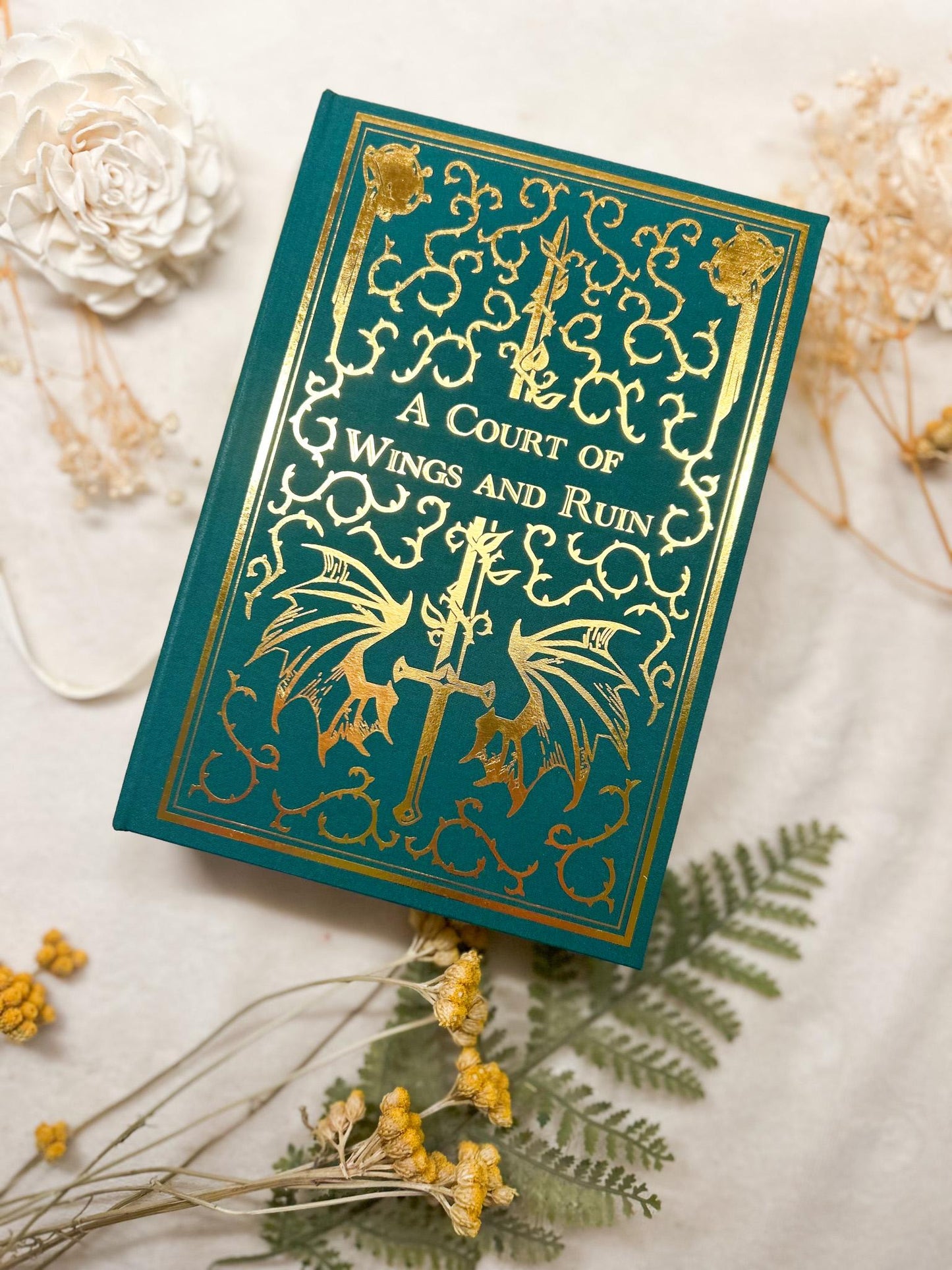 A court of Wings and Ruin (ACOTAR) Rebound Hardcover l Handmade Special Edition Rebind