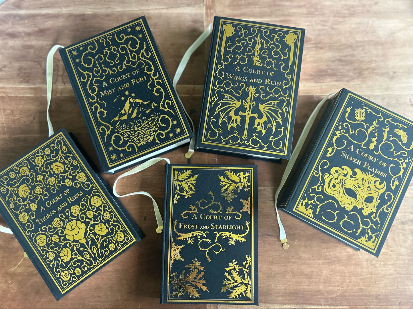 ACOTAR FULL SET (single color) Rebound Hardcover l Handmade Special Edition Rebind