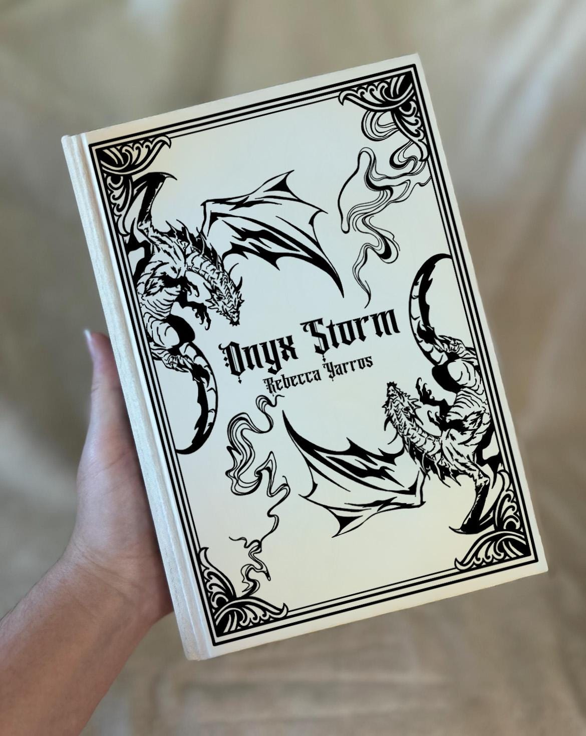 ONYX STORM Rebound Hardcover l Handmade Special Edition Rebind