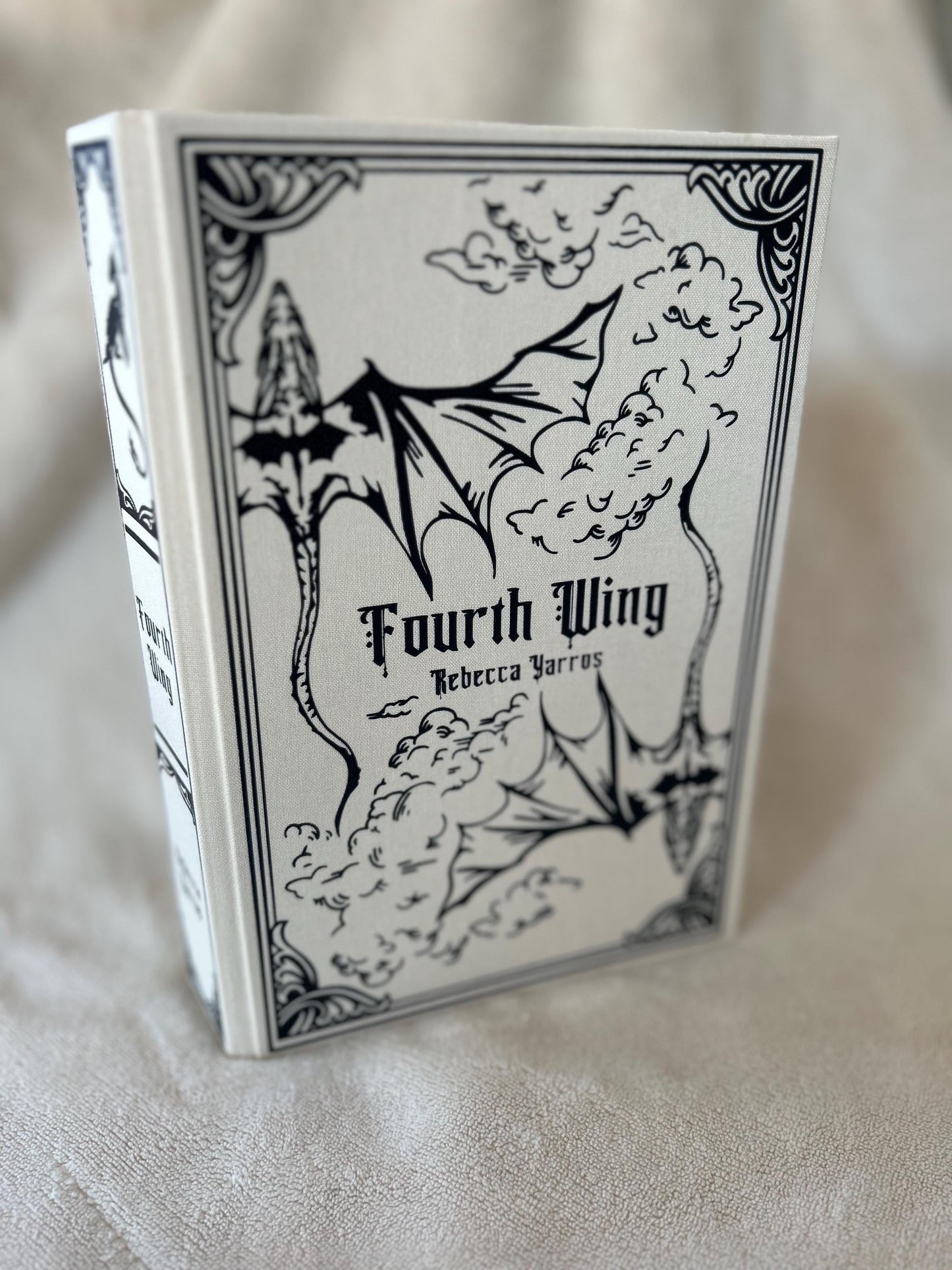 FOURTH WING Rebound Hardcover l Handmade Special Edition Rebind
