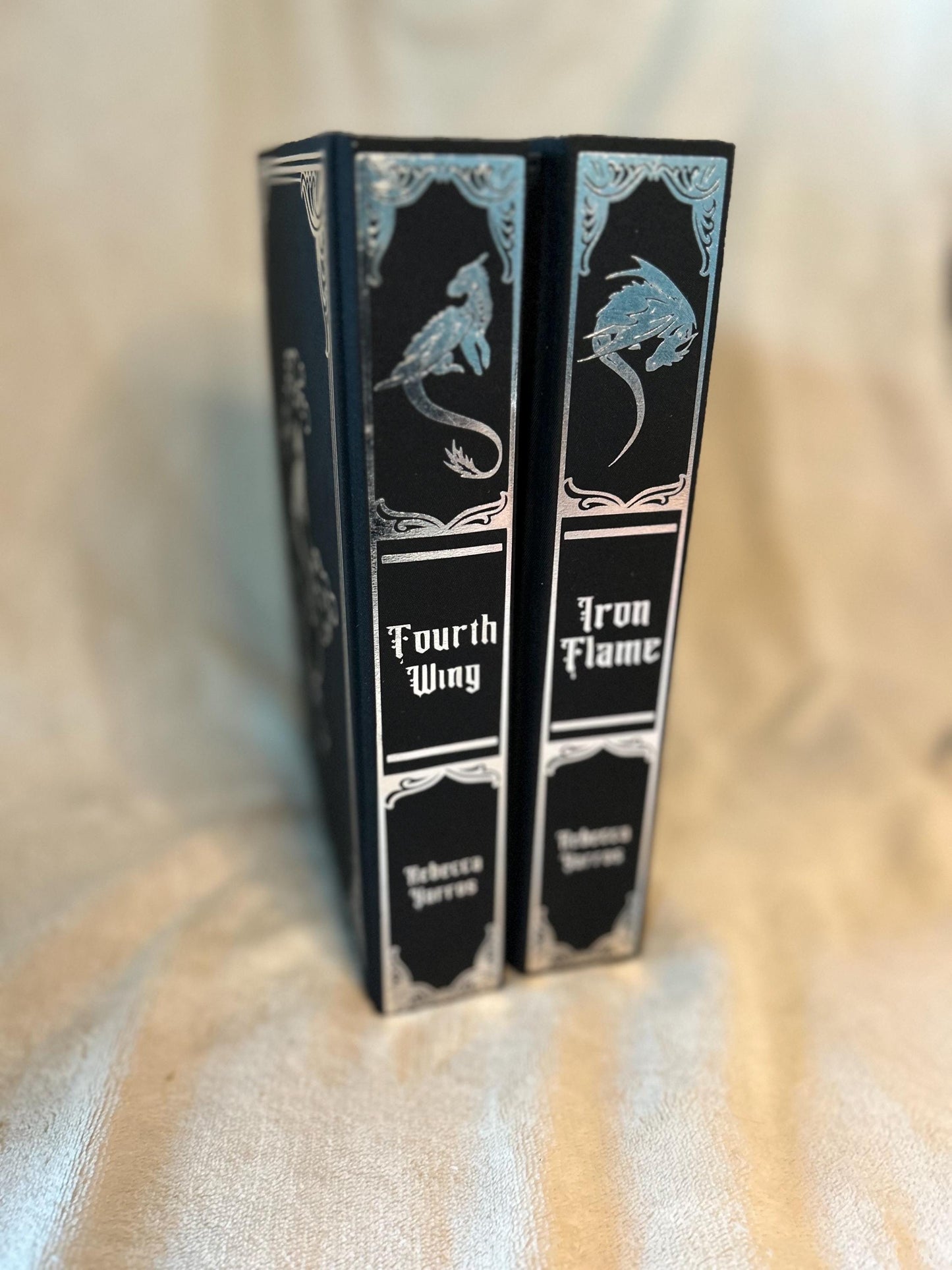 Empyrean Series Rebound Book Set — Fourth Wing, Iron Flame & Onyx Storm — Handmade