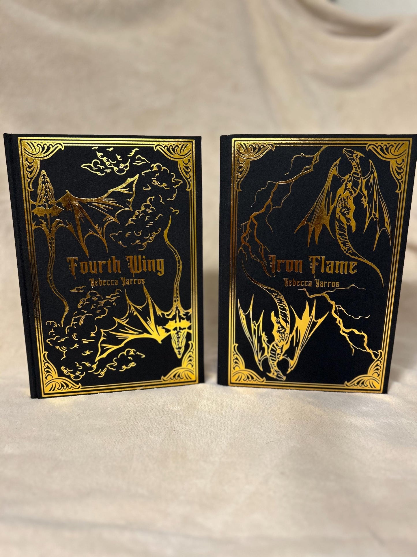 Empyrean Series Rebound Book Set — Fourth Wing, Iron Flame & Onyx Storm — Handmade