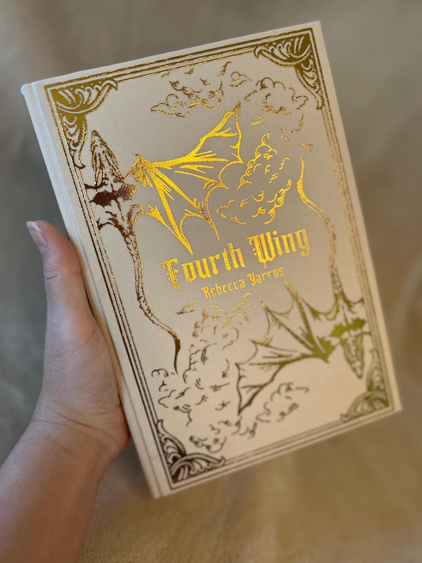 FOURTH WING Rebound Hardcover l Handmade Special Edition Rebind