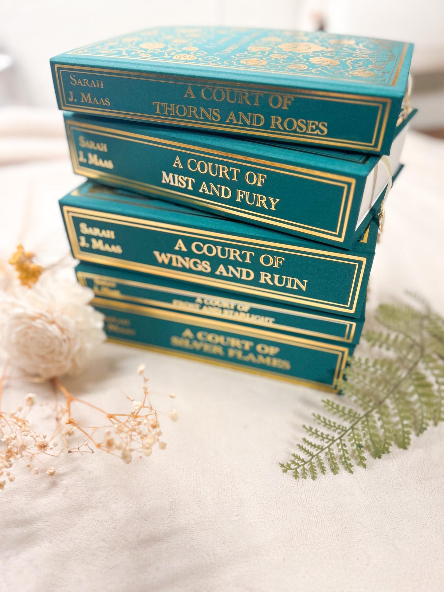 ACOTAR FULL SET (single color) Rebound Hardcover l Handmade Special Edition Rebind