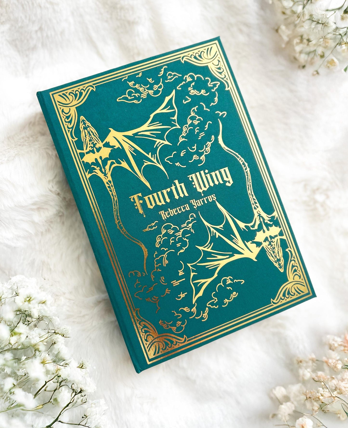 FOURTH WING Rebound Hardcover l Handmade Special Edition Rebind