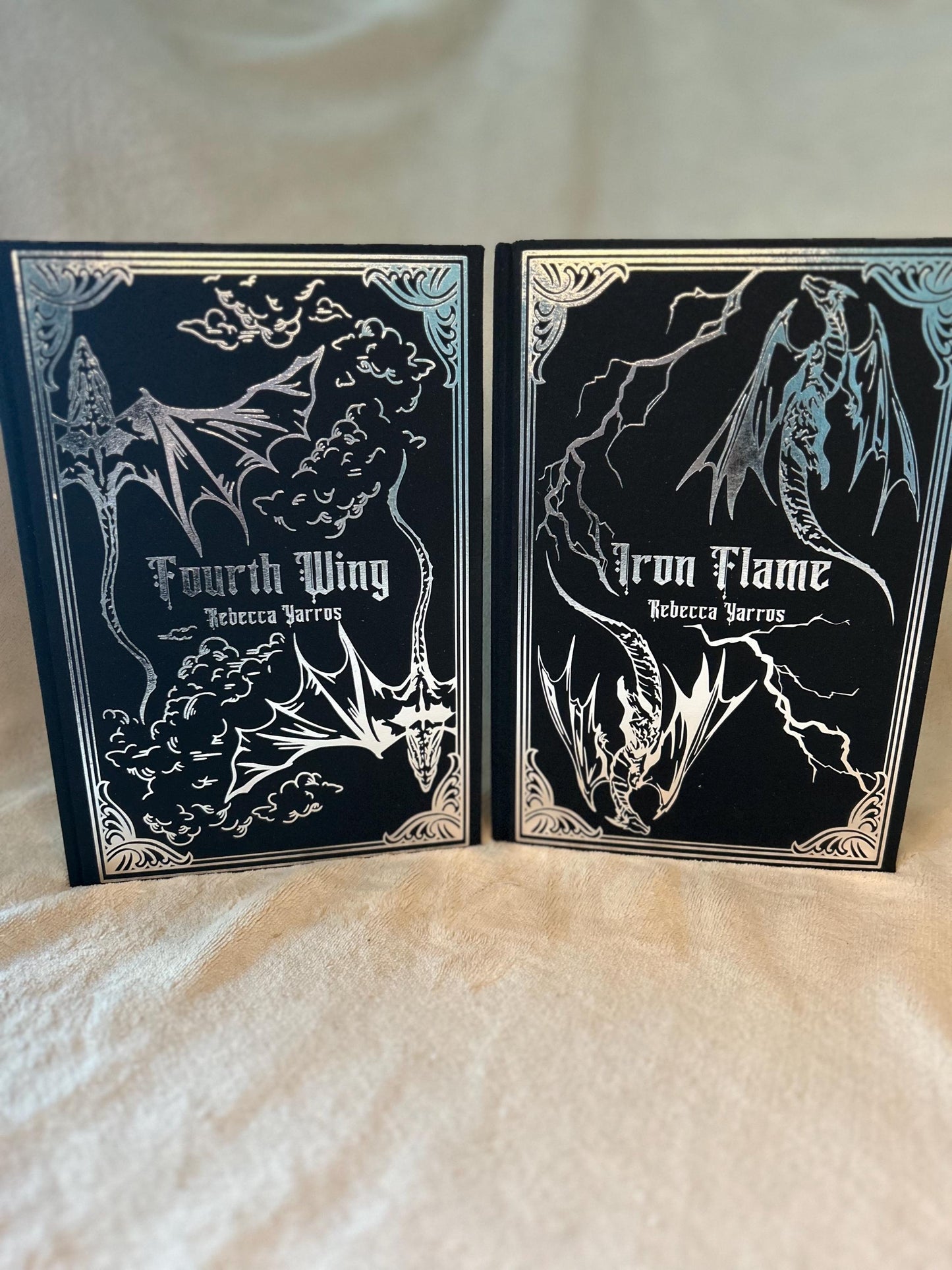 Empyrean Series Rebound Book Set — Fourth Wing, Iron Flame & Onyx Storm — Handmade