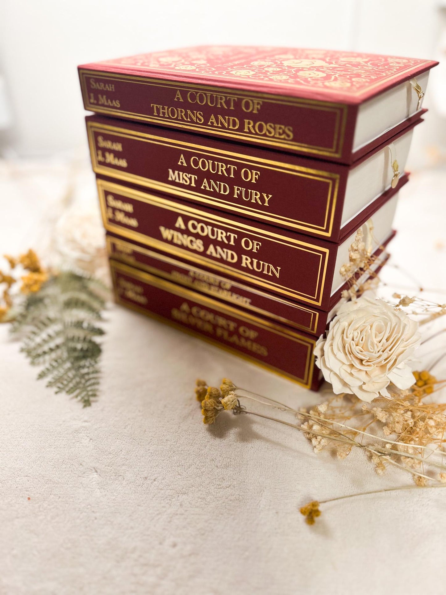 ACOTAR FULL SET (single color) Rebound Hardcover l Handmade Special Edition Rebind