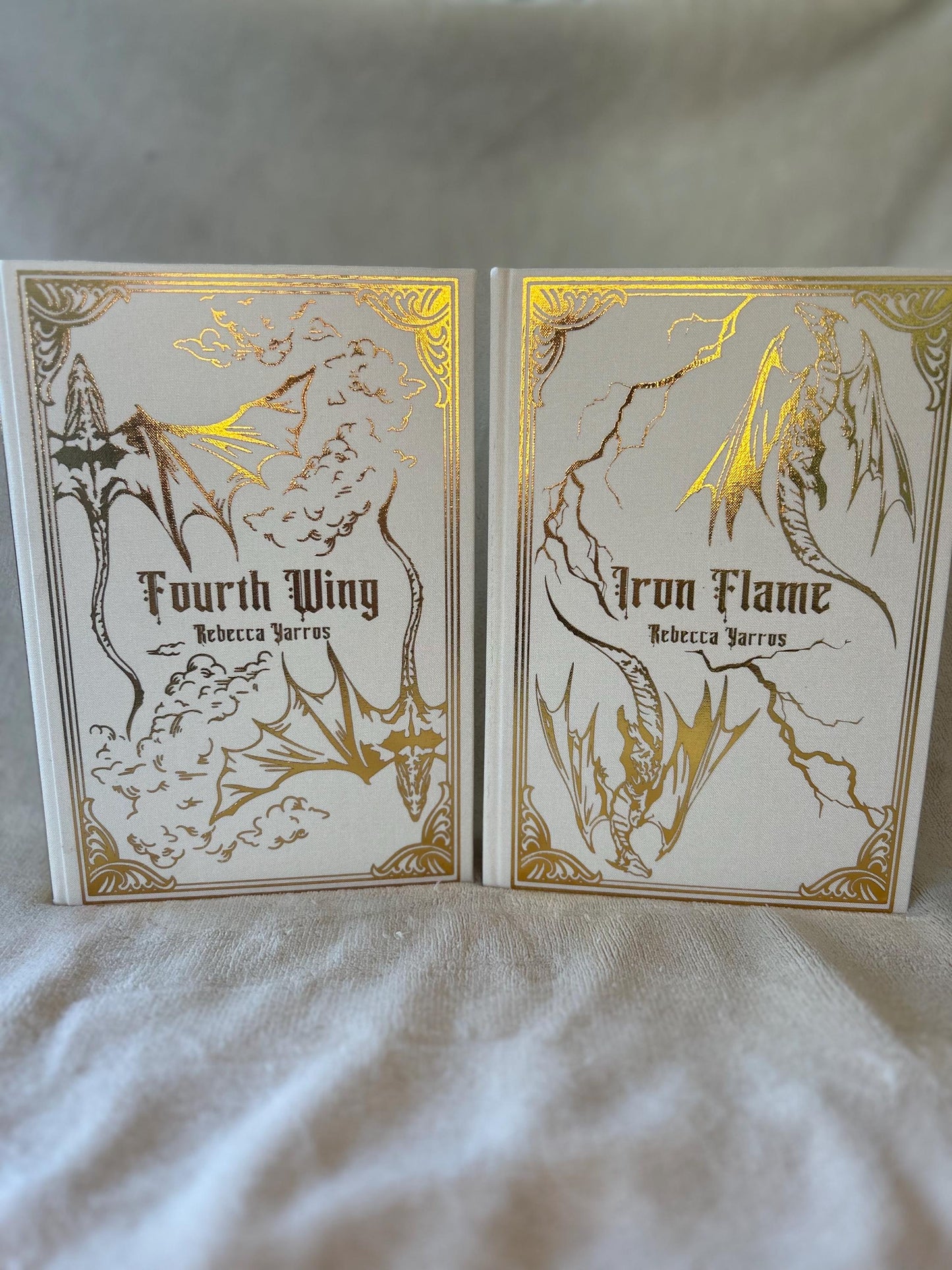 Empyrean Series Rebound Book Set — Fourth Wing, Iron Flame & Onyx Storm — Handmade