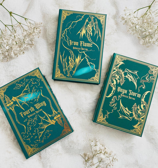 Empyrean Series Rebound Book Set — Fourth Wing, Iron Flame & Onyx Storm — Handmade